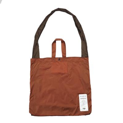 China Fashion Waterproof Polyester Grocery Bag Reusable Foldable Shopping Tote Bag With Custom Printed Logo for sale