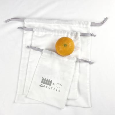 China Packaging rpet polyester twine pouch product bag customized drawstring polyester bags for fruit vegetable for sale