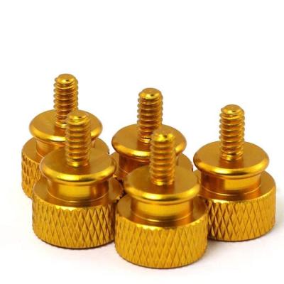 China Factory Price Customized Stainless Steel Gold Color Fastener Thumb Screw for sale