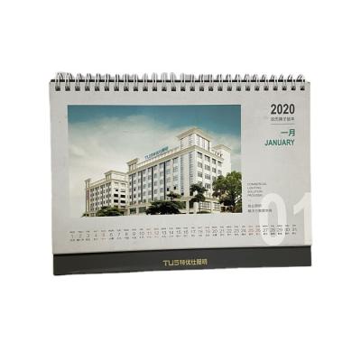 China Custom Recycled Table Calendar Paper Binding Wire Binding Calendar Table Calendar for sale