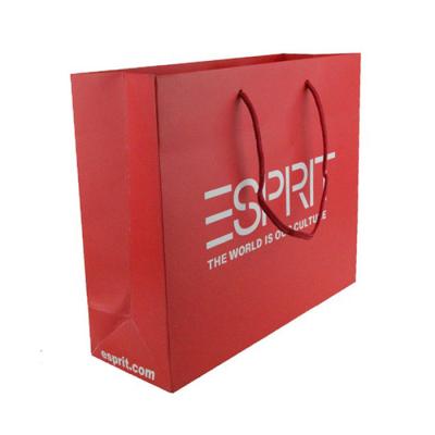 China Promotional Custom Logo Handled Printed Cheap Paper Bag Project Shop Bags for sale