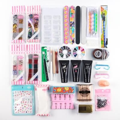 China Nail Art Beauty Professional Polished Nail Piece Full Set Nail Tips Nail Folder Manicure Tool Kit for sale