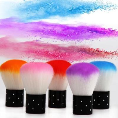 China Beauty Care Make Tools 2021 NEW Colorful Brush Nails Manicure Tool Round Nail Brush for sale