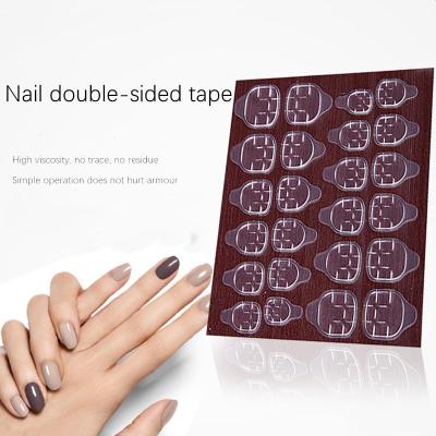 China Easy Apply Self Adhesive Jelly Extension Glue Stickers Waterproof False Jelly DIY Popular Nail Stickers for sale