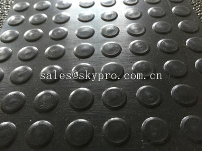 China Lage hoge ronde/muntstuk/knoop rubbermatzwarte niet - glijd rubbermatras uit Te koop