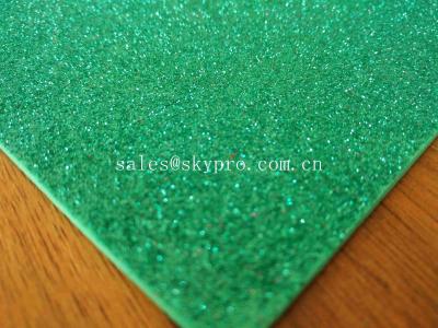 China PE Rubber Virgin EVA Foam Sheet Bulk Glitter Rolls Shiny Surface Embossed for sale