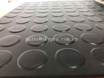 China Antislip Zwart 6mm van de de Nagelbevloering van Dikte Rubbermatten het Matwerk Rubberblad Te koop