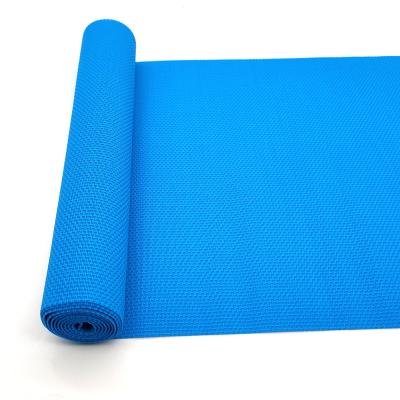 Cina il PVC del vinile di 100mm ha ricoperto il poliestere Mesh Fabric Weave Blue in vendita