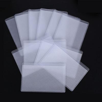 China Transparent PVC Card Cover Plastic Cardholder Case Medicare Protector sleeves Cards Bit Bank Id Card Cover for sale