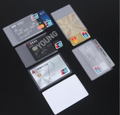 中国 Transparent Card Protector Sleeves ID Card Holder Wallets Purse Business Credit ATM Card Protector Cover Bags 販売のため