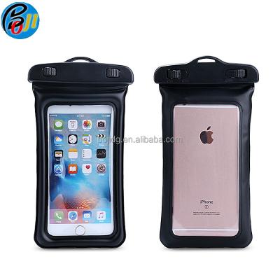 China Waterproof pvc phone bag for All 5--6 inch screen phones with clear window inflatable model for sale