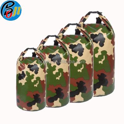 China New arrival waterproof dry bag with camouflage for outdoor sports hiking camping for sale