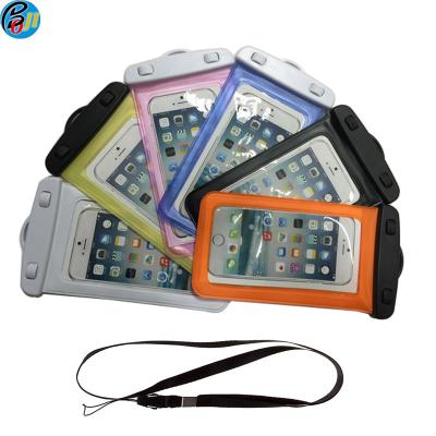 China Phone Waterproof Bag Case Premium Quality PVC Cellphone Dry Bag for Smart Phone à venda