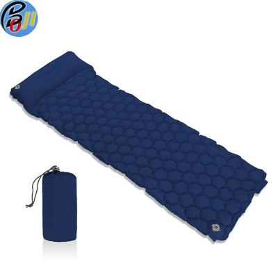 China Sleeping Pad Mat with Pillow - Lightweight Backpacking Air Mattress with Quick Flow Value For Camping ent Beach Folding Camp Bed for sale