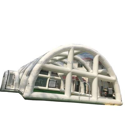 China Swimming Pool Customized White Transparent PVC Waterproof Over Ground Swimming Pool Cover Dome Tent for sale