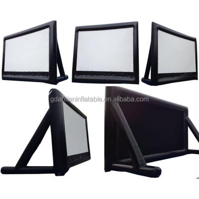 China Factory Custom 8.2x6.35m Outdoor Inflatable Cinema Sealed Inflatable Projector Screen For Sale for sale