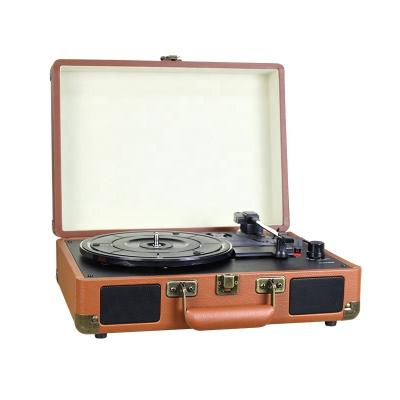 China Portable USB BT Turntable Player Suitcase Vinyl Record Music Player for sale