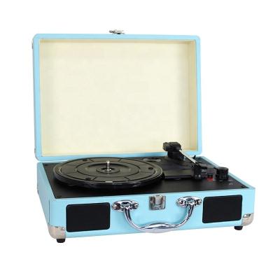 China Multifunctional USB 3 Speed ​​Phonograph Suitcase Vinyl Record Player for sale