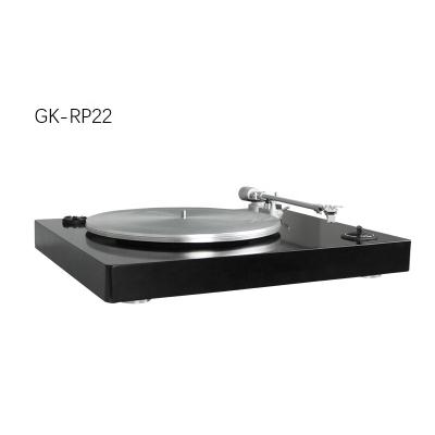 China Modern RCA Jack Sounds Quality Turntable Belt Driven Black Vinyl Record Player for sale