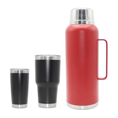 China PORTABLE Success Logo Thermo Growler Beer Vacuum Custom Insulated Cup Flask Pot 304 Stainless Steel Pot Water Bottle Sport for sale