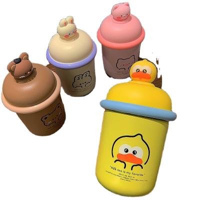 China PORTABLE Cute Children's Thermal Mug With Strap, Kids Cartoon Stainless Steel Water Bottle for sale