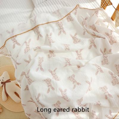 China Baby Gauze Blanket Blanket Summer Folded Thin Bandage Holding Baby Blanket Kindergarten Children's Nap Blanket Muslin for sale