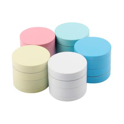 China Smoking Mill 50mm 63mm Creative Metal Plate Fluorescent Paint Smoke Grinder Direct Sales Smoking Devices Accessories Four Layer Zinc Alloy Grinder for sale