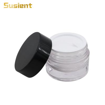 China PET Cosmetic Empty Plastic Wide Mouth Cream Skin Care Jar Cosmetic Jar for sale