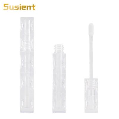 China High Quality Luxury Transparent Empty Plastic Cosmetic Square Tube Container Tubes Lip Gloss Lip Gloss Tubes Cosmetic Bottle for sale