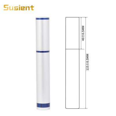 China Waterproof Private Label Eye Liner Pencil Aluminum Eyeliner Pencil Tube Container Empty Packaging With Brush Customize Custom Logo for sale