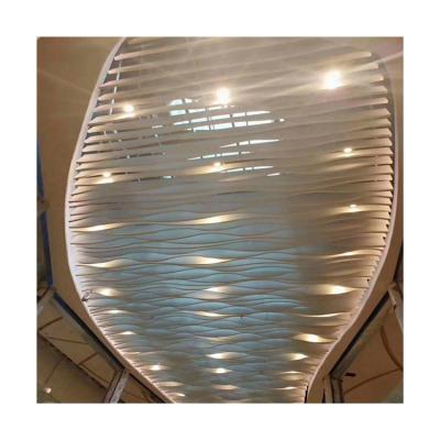 China Aluminum Square Welding Vent Custom Ceiling Twisted Wave Painting Aluminum Square Vent Price for sale