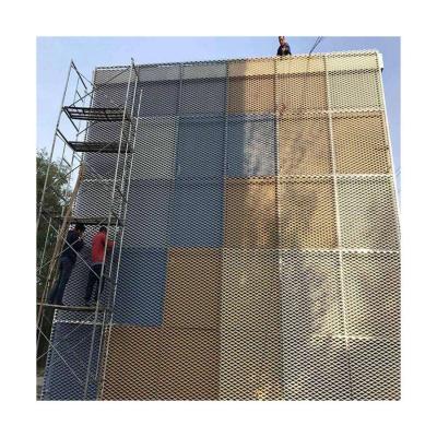 China Manufacturer Steel Iron Expanded Metal Mesh Diamond Shaped Metal Mesh For Modern Decorative Net Protection And Decoration for sale