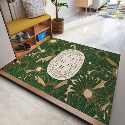 China Washable The Latest Design Best Selling Waterproof And Dust Proof Leather Home Mat Printed Outdoor Custom Door Mat for sale