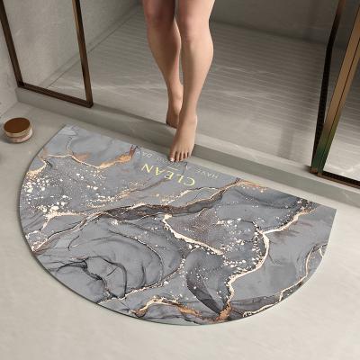 China Reversible 2022 new style outdoor mat Absorbent non-slip silicone bath mat Design sizes can be customized bath mats rug bathroom for sale