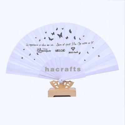 China Europe 9 Inch Promotional Plastic Fan For Wedding Custom Plastic Hand Fan for sale