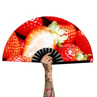 China Japan A Grade High Quality Large Praise Folding Hand Bamboo Fan In Fan Customized for sale