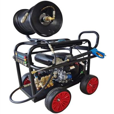 China Honda Gasoline Twin-Cylinder Residue-Free Power/Critical Cleaning High Pressure Washer Machine, Pipe Dredge Machine for sale