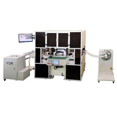 China Factory Table Rotate Position Roll To Roll CCD Vision Alignment Die Cutting Machine For Mobile Phone Panel for sale