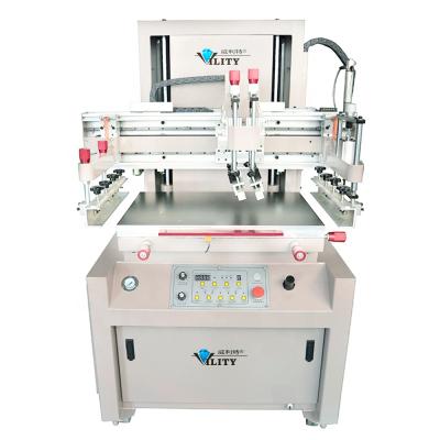 China Semi automatic single screen printing plate color vacuum tabletop screen printing machine for logo printing for sale