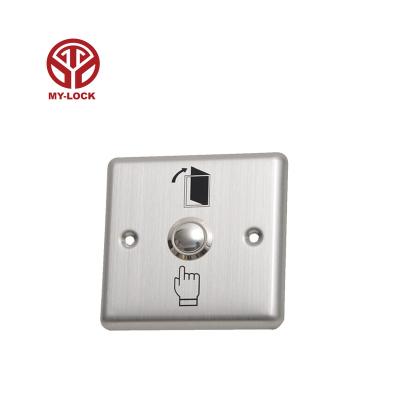 China Wholesale Price Metal Exit Button Modern Outdoor Drawing Process Switch Without Light for sale