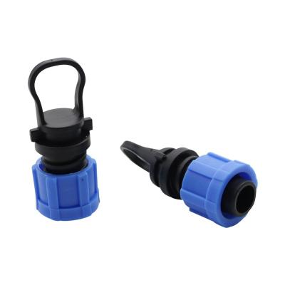 China Dn17 Plastic Drip Tape Accessories Lock Ring Tape Plug For Drip Irrigation for sale