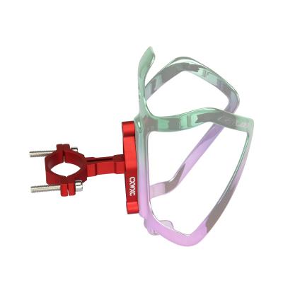 China 25.4mm / 31.8mm Handlebar or 22.2mm Seatpost 25.4MM / 31.8MM / 22.2Mm Seatpost Rainbow Water Alloy Bottle Holder Bicycle for sale