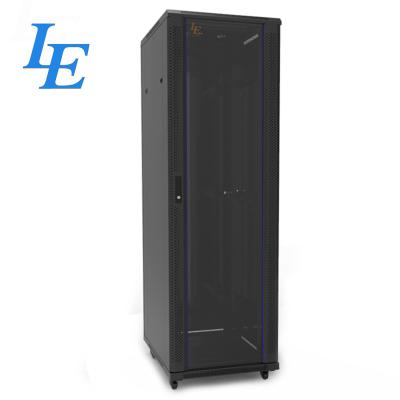 China SPCC Cold Rolled Steel Flating Rack Floor Standing SPCC Vented OEM 32 U 19 Inch Rack Network Cabinet for sale