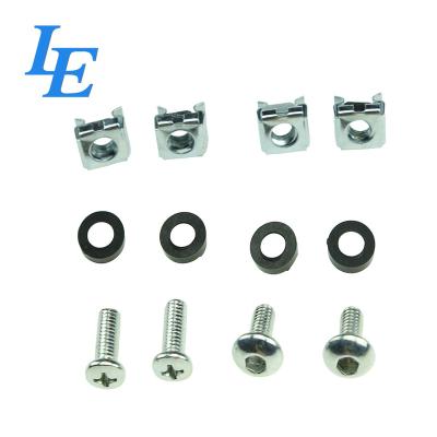 China Metal Cross Type&Inner Hexagon Type Bolts And Nuts For Network Cabinet Rack for sale