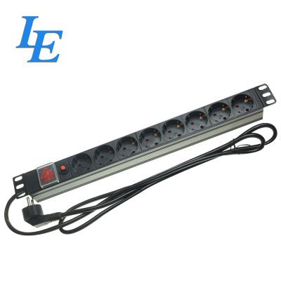 China Germany Electric Power Transmission 19 Inch Network Cabinet Rack Type PDU for sale