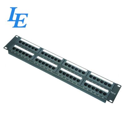 China Telecom LE 2U UTP 48Port CAT6 Crown IDC Patch Panel for sale