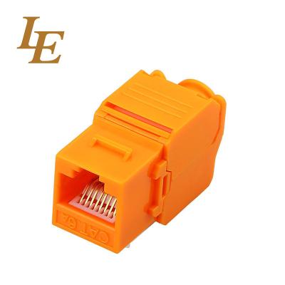 China Cat5e Cat6 Cat6a RJ45 Toolless Jack Ethernet Network Keystone Factory for sale