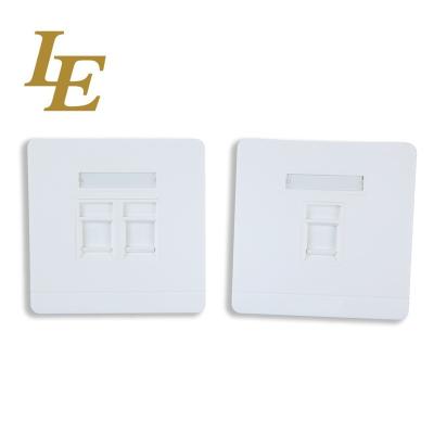 China Telecom RJ45 Network Faceplate Cat5 Cat5e Cat6 Wall Plate Factory Price for sale