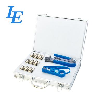 China Mulit-purpose crimping/cutting/stripping tool kit RJ45/12/11 Network Tool Kit Set for sale