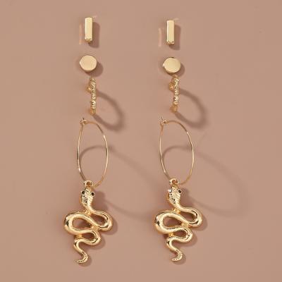 China CLASSIC new fashion earrings geometry matching earrings snake dangling earrings for sale